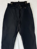 Obermeyer Ski Pants Women 10 Vintage High Waist Black Wool Blend Snow