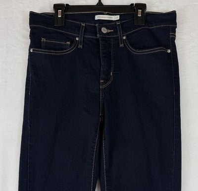 Levis 314 Shaping Straight Leg Jeans 28 Womens Dark Blue Rinse 28x28 Levi’s