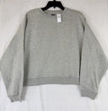 Gap Vintage Soft Wedge Crewneck Sweatshirt Small Women Gray Long Sleeve Top New