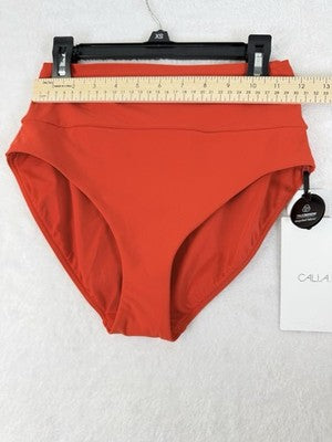 Calia Swim Bottom XS Red High Rise Wide Band Womens Tankini Swimwear New NWT