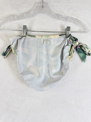 Venus Bandeau Bikini Set C Top 6 Bottom Tie Side Tropical Print Womens