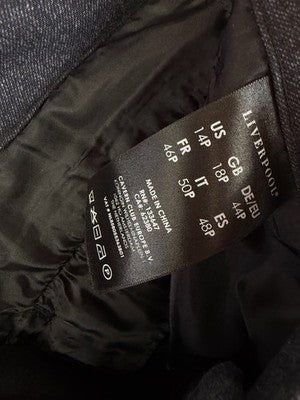 Liverpool Los Angeles Pants Kelsey Knit Trousers 14 Petite Black Gray Womens 14P