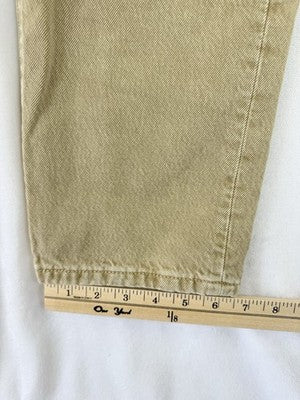 Levis 501 Womens Jeans 29 29x28 Beige Winter Twig Button Fly Original High Rise