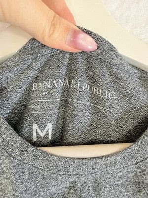 Banana Republic Tee Men Medium Gray Short Sleeve T Shirt Graphic NYC