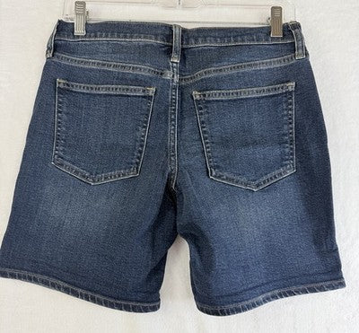Gap 5" Mid Rise Denim Girlfriend Shorts 25 0 Women Blue Jean New NWT