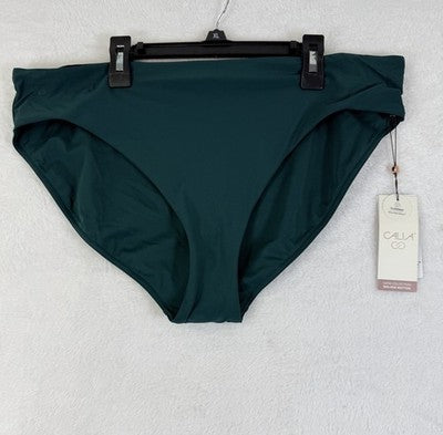 Calia Swim Bottom XL Womens Sea Green Core Mid Rise Bikini Swimwear New NWT