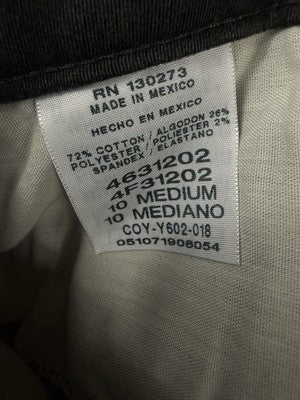 Lee Pants 10 Medium Women Relaxed Fit Straight Leg Mid Rise Gray Effortless