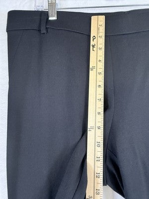 Briggs Pull On Pants Womens Petite Large Black Ponte Knit PL