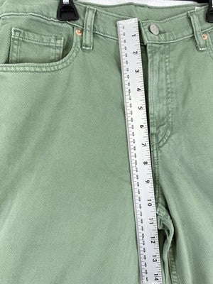 Gap Mid Rise Ultrasoft Baggy Jeans Green 6 Petite 28 Womens Wide Leg New NWT