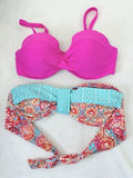 Venus Bikini Top C Push Up Bandeau Lot 2 Womens Swimsuit
