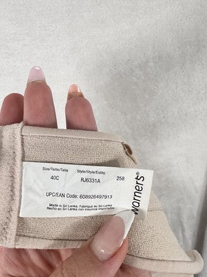 Warners Strapless Bra 42C RJ6331A Nude Beige Underwire Elements Of Bliss