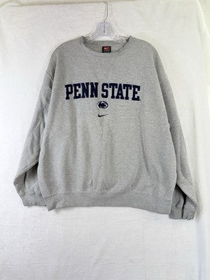 Nike Team Penn State Sweatshirt Vintage XL Mens Gray Crewneck Pullover Mens