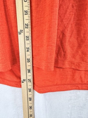 New Balance Running Shirt Men Medium Orange Short Sleeve