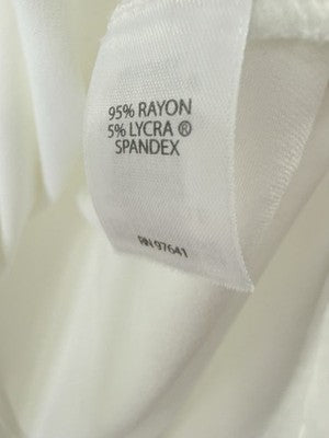 J Jill Wearever Top XL White Sleeveless Jersey Knit Crew Neck Womens