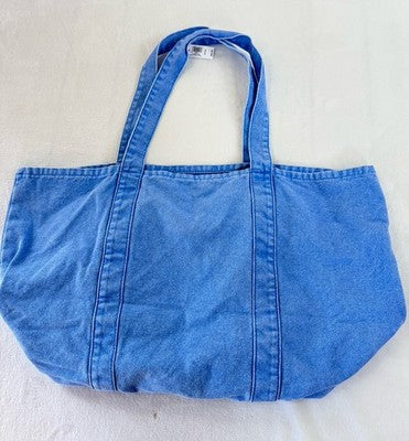 Gap Denim Logo Tote Bag Blue New NWT