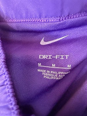 Nike One Womens Dri-FIT High-Waisted 3" 2-in-1 Shorts Medium Purple Lined New