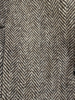 Eddie Bauer Blazer Women 16 Wool Brown Herringbone Tweed Jacket