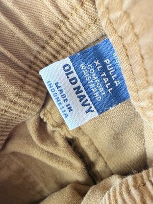 Old Navy High Rise Pulla Utility Pants XL Tall Womens Pull On Cotton Stretch