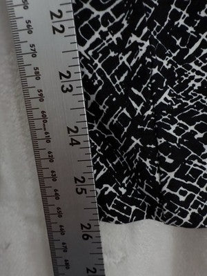 White House Black Market Ankle Pants 6 Abstract Print Womens Cotton Stretch