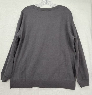 Wildfox Sweatshirt Small Gray Easy Does It Womens Top Crew Neck Pullover New NWT