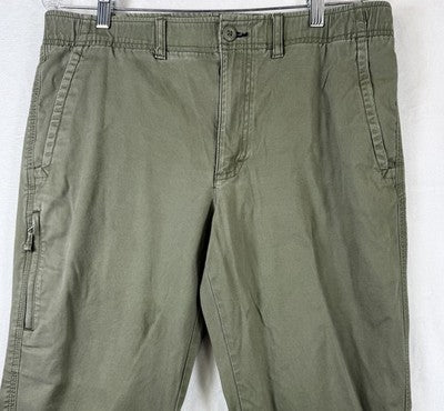 LL Bean Pants 34x29 Men’s Green Classic Fit Stonecoast Extra-Soft Stretch 504198