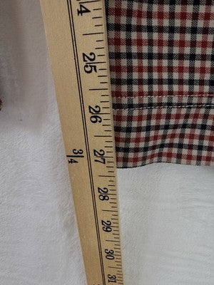 Hollister Ultra High Rise Pants Small Womens Red Blue Check Womens