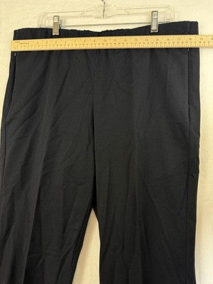 J Jill Pants 16 Essential Cotton Stretch Pull On Knit Navy Blue Pockets Womens