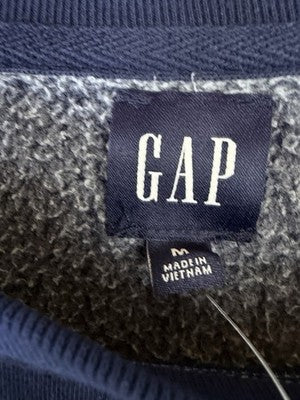 Gap Vintage Soft Wedge Crewneck Sweatshirt Medium Women Blue Long Sleeve Top New