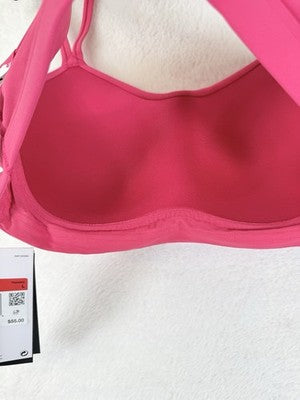 Nike Zenvy Strappy Sports Bra Large Womens Pink Top Light Support Padded New