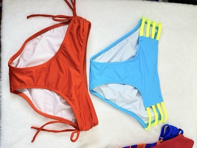 Venus Bikini Bottom Size 4 Womens Lot 5 Swim Bottoms Red Blue Black