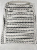 J Jill Wearever Collection Pencil Skirt Medium Black White Short Knit Stretch