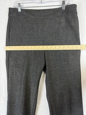 Talbots Chatham Ankle Pants 10 Gray Womens Side Zip High Rise
