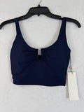 Calia Swim Top XS Longline Bikini Opulent Blue Navy U Bar Womens New NWT