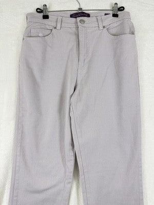 Gloria Vanderbilt Amanda Jeans 10 Long Womens Light Purple Denim