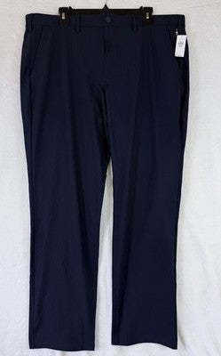 Gap Hybrid Slim Khakis Pants 38x30 Mens Navy Blue Tech Modern New NWT