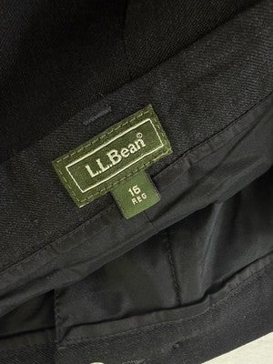 LL Bean Pants Womens 16 Wool Lined Vintage High Rise 90s Pleated