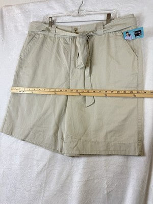 Lee Riders Casuals Shorts 20W Khaki Chino Tan Vintage Y2K Deadstock 8.5” New NWT