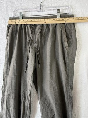 LL Bean Ripstop Joggers Pants Women Small Petite Brown Pull On