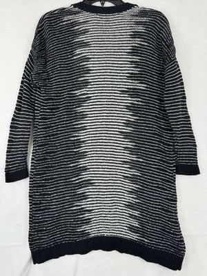 Banana Republic Cardigan Sweater XS Black White Open Front Womens