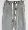 Paige Christy Pants Jeans 25 Gray Womens Denim Drawstring Mid Rise