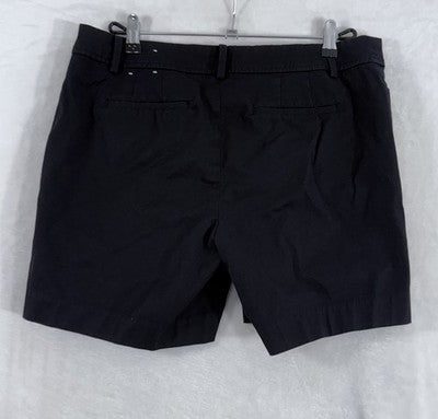 Talbots Perfect Shorts 12 Petite 12P Black Chino Cotton Stretch Womens