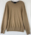 Brooks Brothers Italian Yarn Sweater Merino Wool Medium Mens Camel Beige