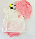 Baby Gap Girls 6-12 Months Outfit Top Shorts Hat New NWT