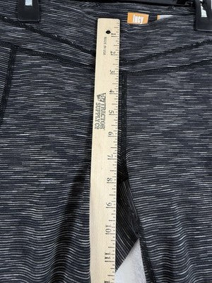 Lucy Powermax Leggings Medium Hatha Collection Gray Black Workout
