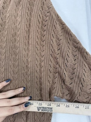Jaclyn Smith 2X Sweater Long Beige Cotton Rayon Lightweight Plus Size Womens NEW