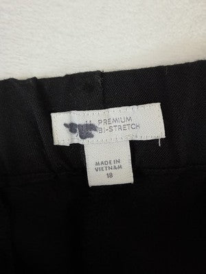 J Jill Premium Bi Stretch Pants Black 18 Womens