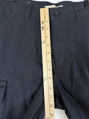 Levis Baggy Dad Cargo Shorts 26 Womens Black Grunge 90s Skater 11”
