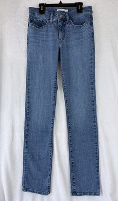Levis 314 Shaping Straight 27 Jeans Womens 27x34 Blue Levi’s