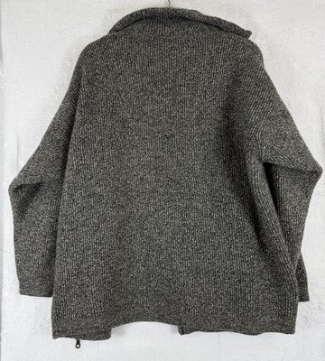 Country Road Australia Sweater Jacket Medium Men Zip Wool Angora Jumper Gray