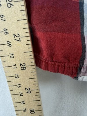 Polo Ralph Lauren Pajama Pants Men Small 100% Cotton Lightweight Red Blue Plaid